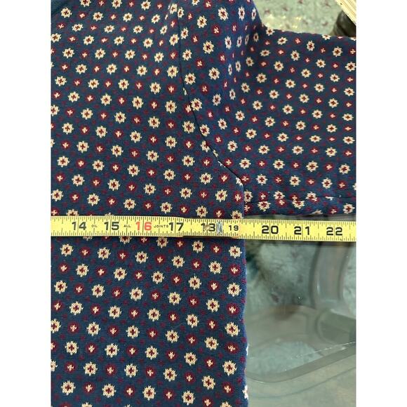 NorthStyle Women's 100% Cotton Crew Neck Geo Star Border Sweater Size Medium - Picture 5 of 8